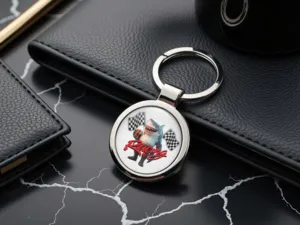 Motorcycle Keychain Domed Limited